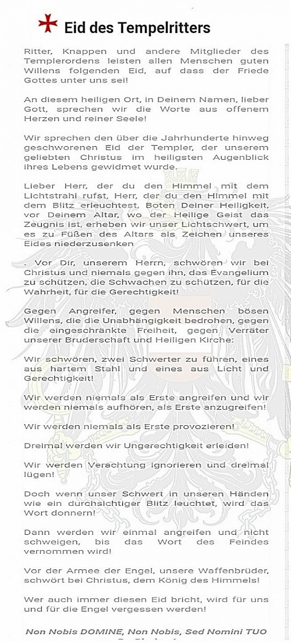 Der Eid derTempelritter